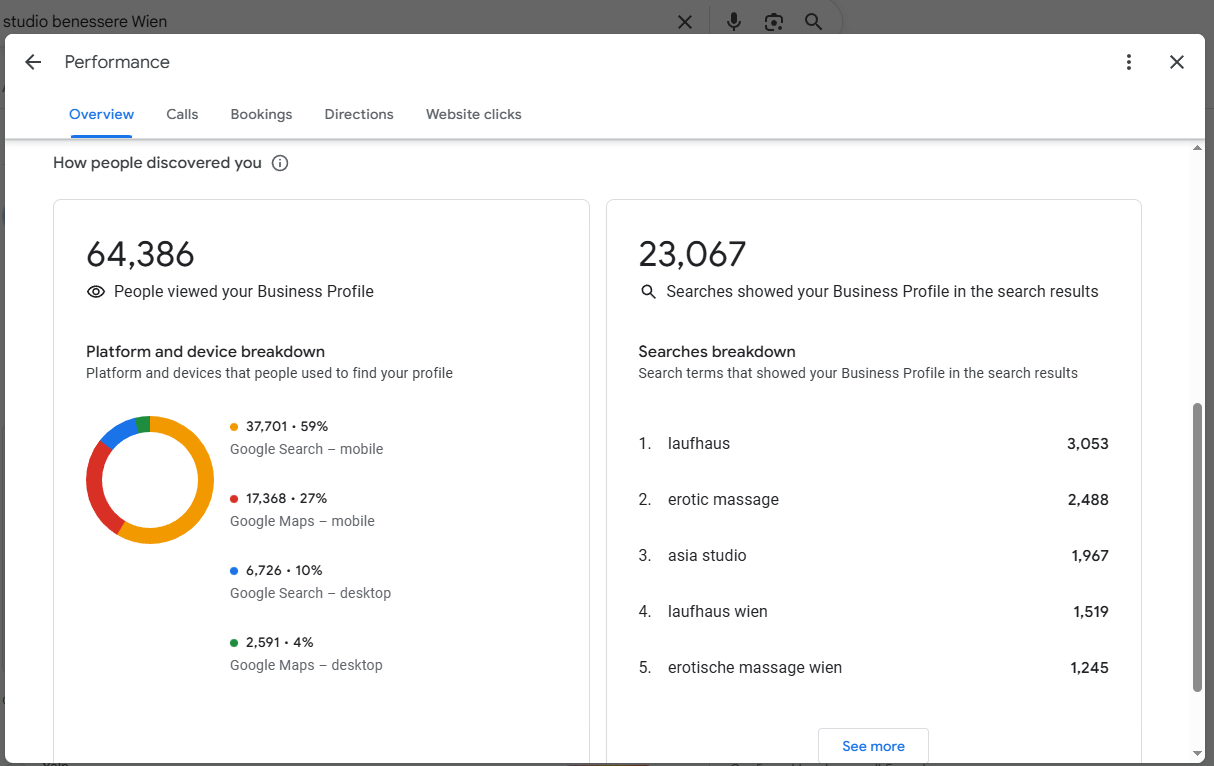 Google Business Profile - Performance - 1