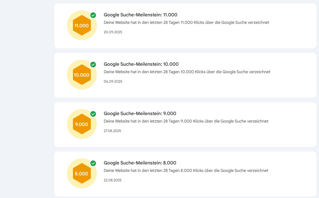 Google Search Console - Erfolg - 2
